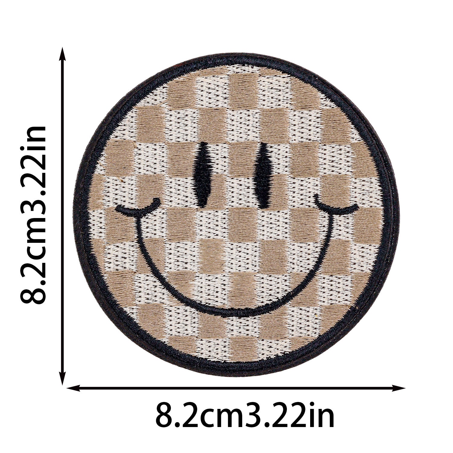 Wholesale Smiley Face Embroider Cloth Stickers Cartoon Round Embroider Stickers
